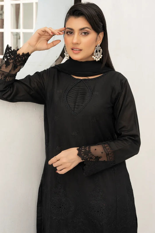Maria B Embroidered Lawn 1468 Black