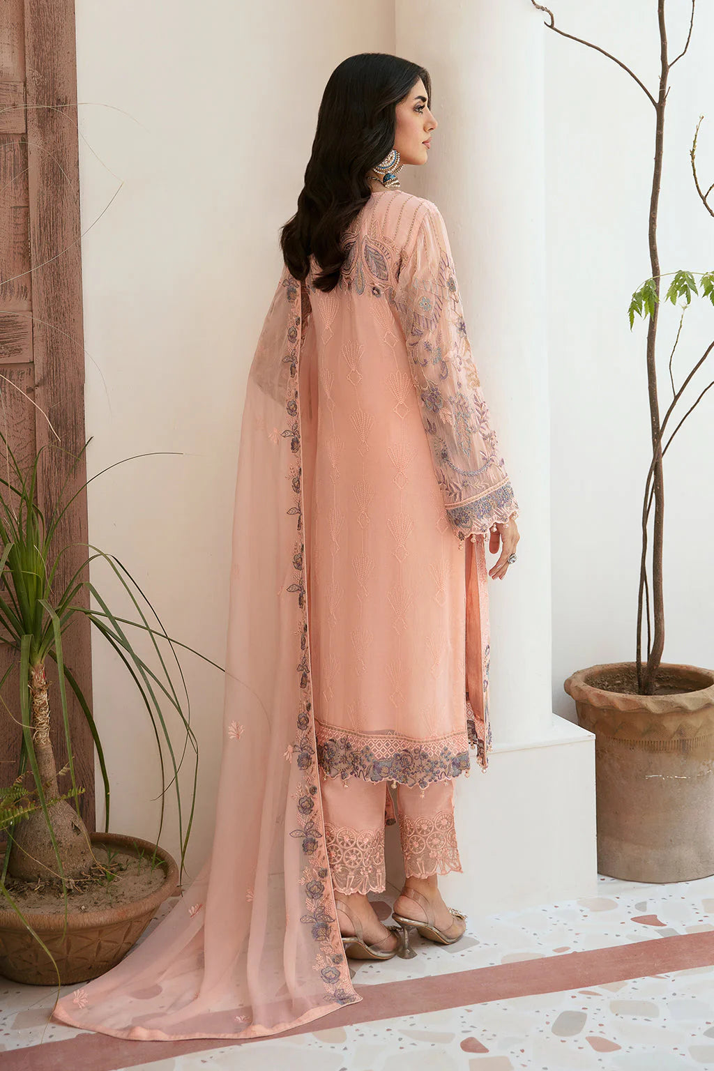 Pakistani Ladies suit Chiffon Partywear by Ramsha