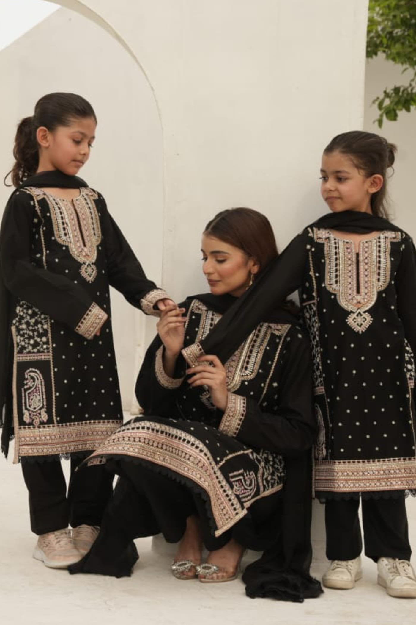 Mother Daughter Pakistani Suits
