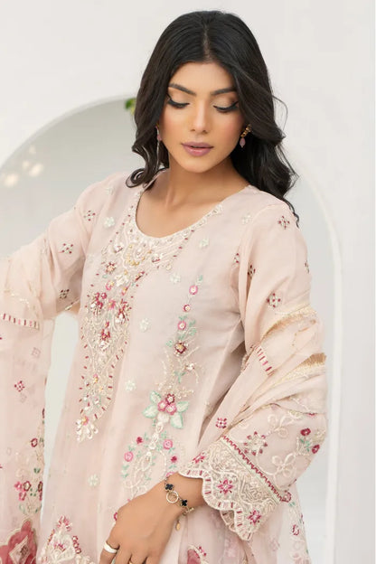 Pakistani Organza Suit Readymade Baroque