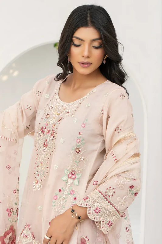 Pakistani Organza Suit Readymade Baroque