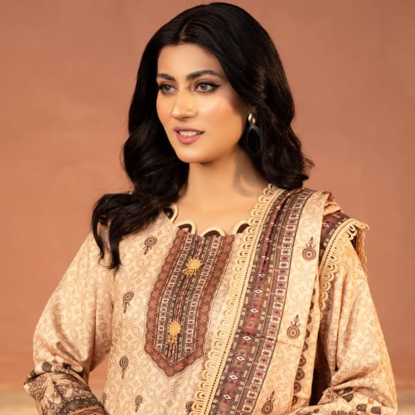 3 Pc Winter Dhank wool suit |Off White