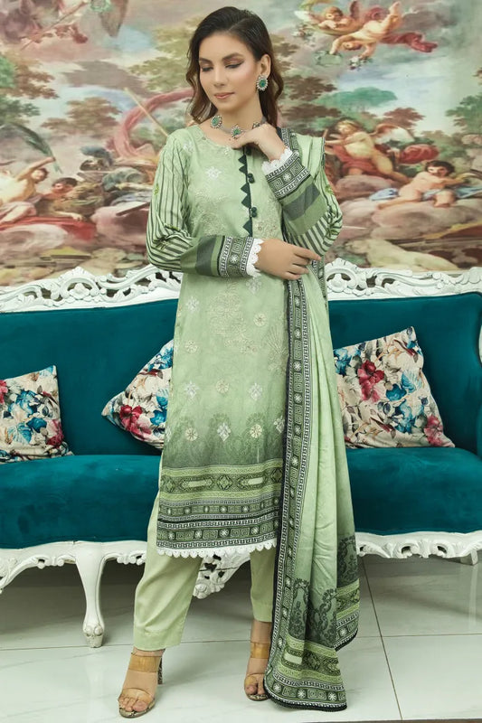 Asim Jofa Cotton Karandi-1432-PIXIE GREEN