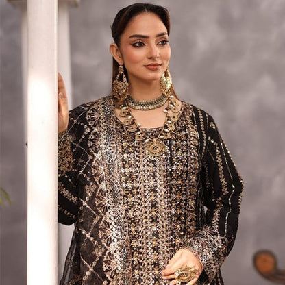 Fancy Pakistani Ladies Suits Motifz 1464 Black