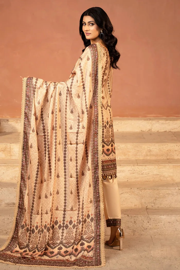 3 Pc Winter Dhank wool suit |Off White