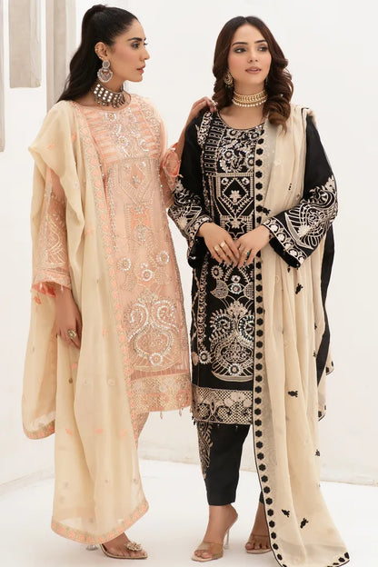 Readymade Pakistani Suits Fancy Emaan Adeel-1346-Peach