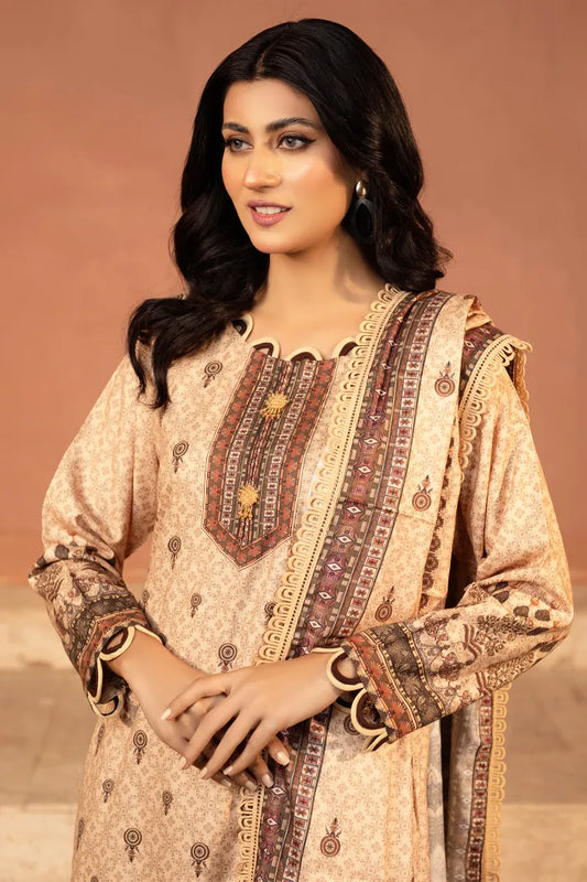 3 Pc Winter Dhank wool suit |Off White