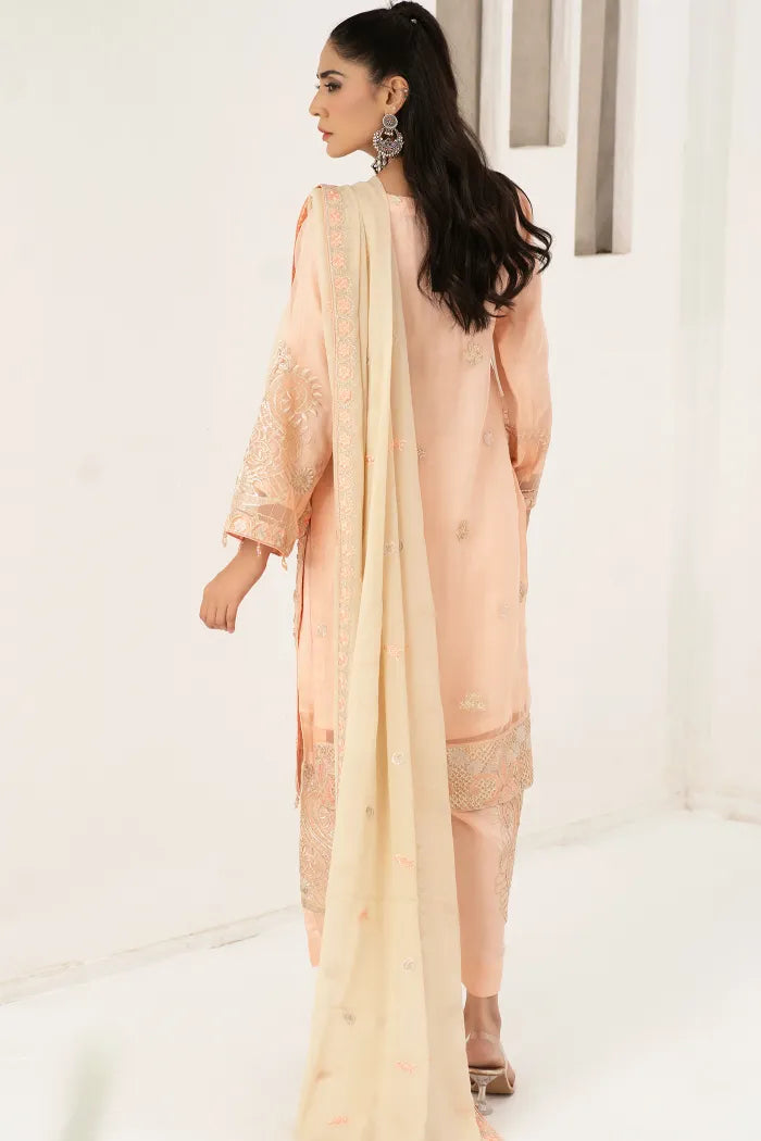 Readymade Pakistani Suits Fancy Emaan Adeel-1346-Peach