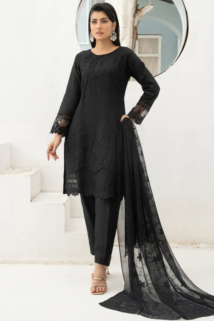 Maria B Embroidered Lawn 1468 Black