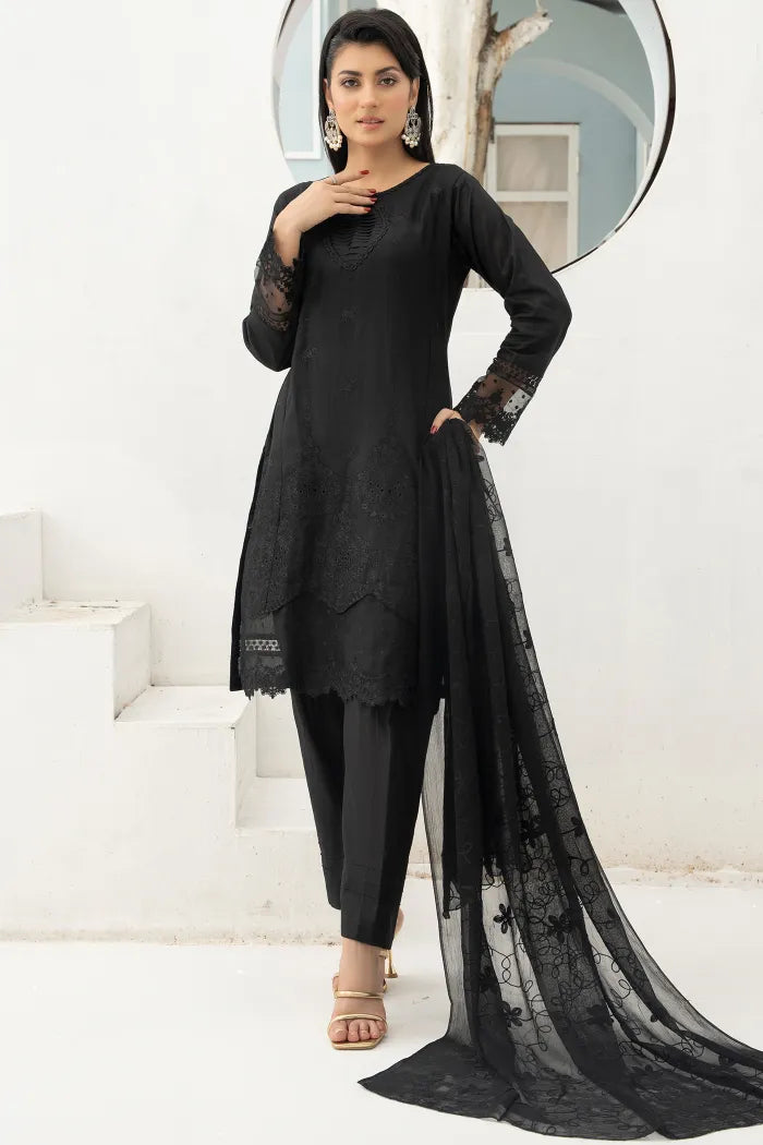 Maria B Embroidered Lawn 1468 Black