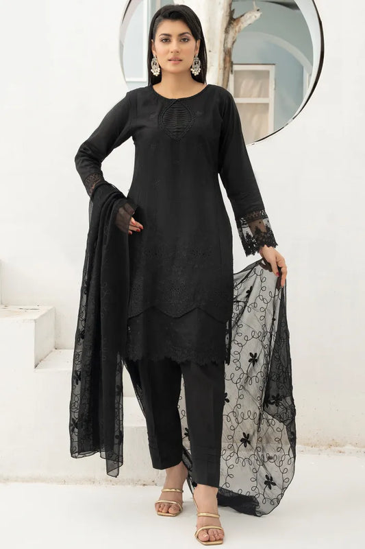 Maria B Embroidered Lawn 1468 Black