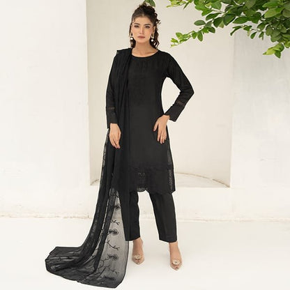 Baroque Embroidered Lawn 1468 Black
