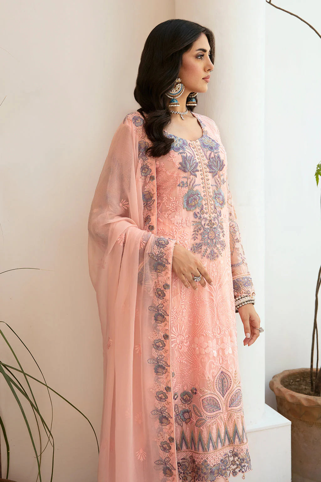 Pakistani Ladies suit Chiffon Partywear by Ramsha