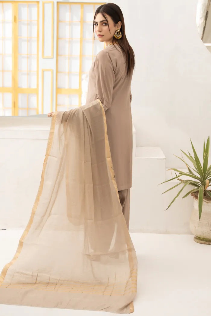 Farshi Shalwar Readymade Linen Skin 1467