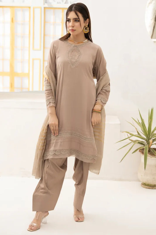 Farshi Shalwar Readymade Linen Skin 1467