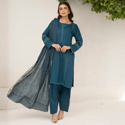Farshi Shalwar Linen Zinc 1467