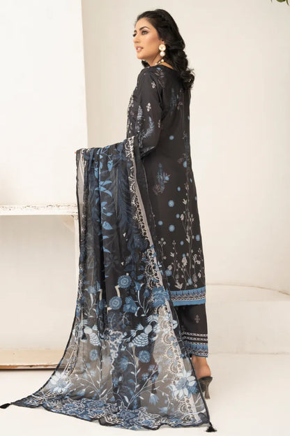 Jade Embroidered Silk 1471 Black