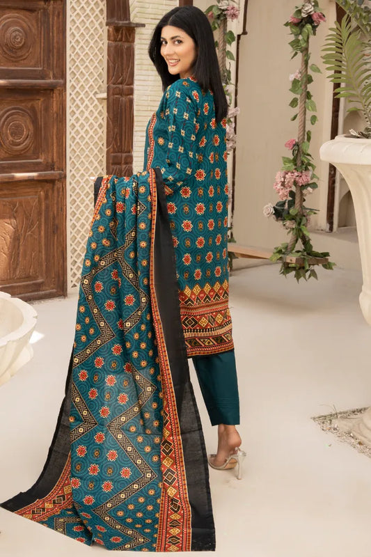 Pakistani Suits Embroidery Lawn 1466 Greenish