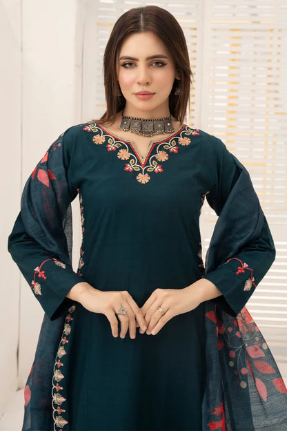 Jazmin Embroidered Doria Lawn 1468 Zinc