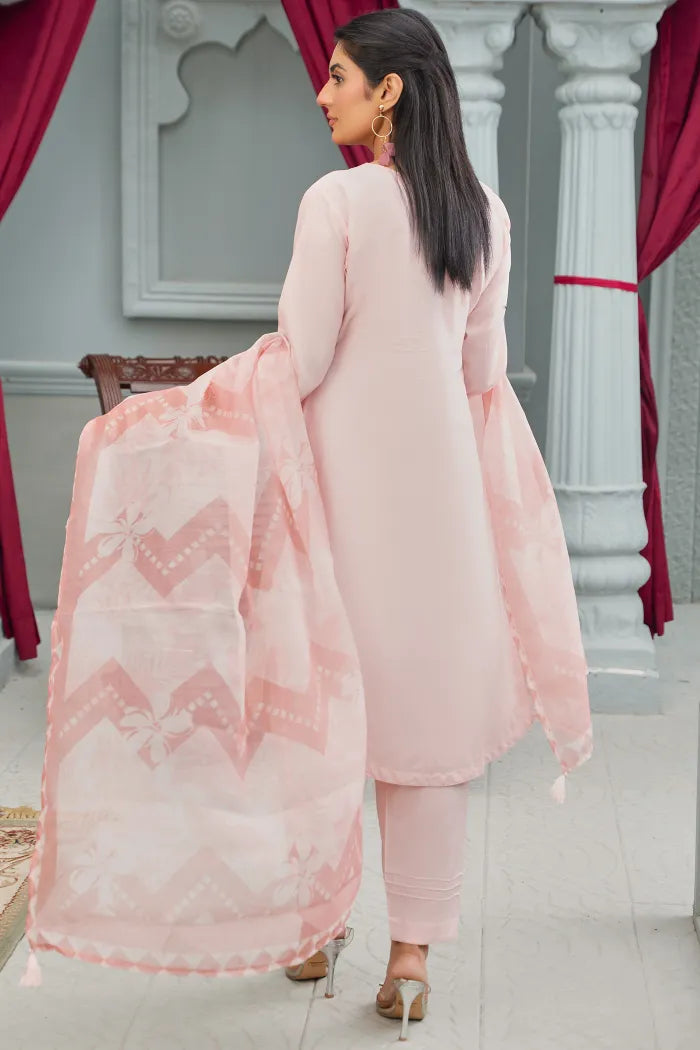 Maria B Embroidered Cotton 1474 Peach