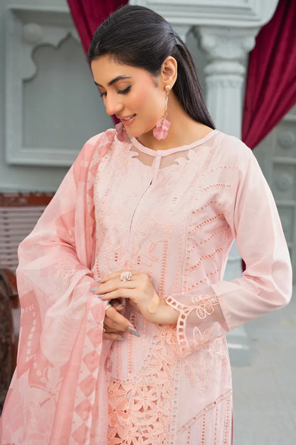 Maria B Embroidered Cotton 1474 Peach