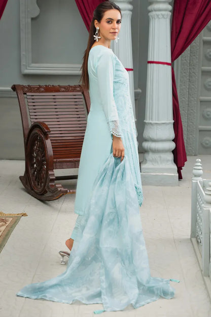 Maria B Embroidered Cotton 1474 Sapphire