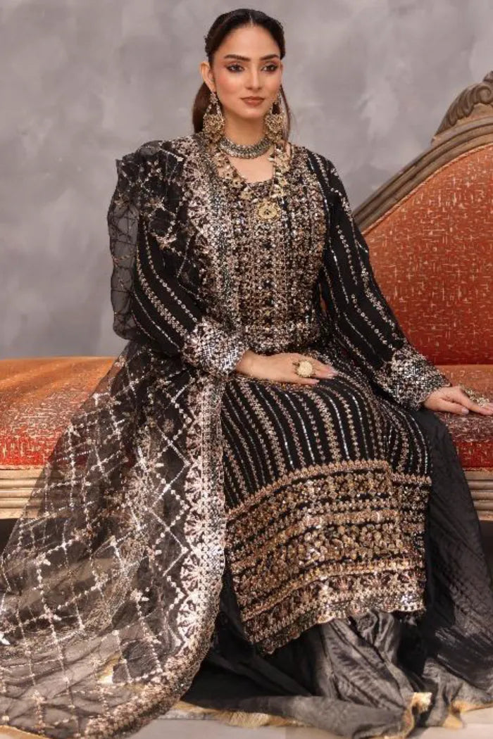 Fancy Pakistani Ladies Suits Motifz 1464 Black