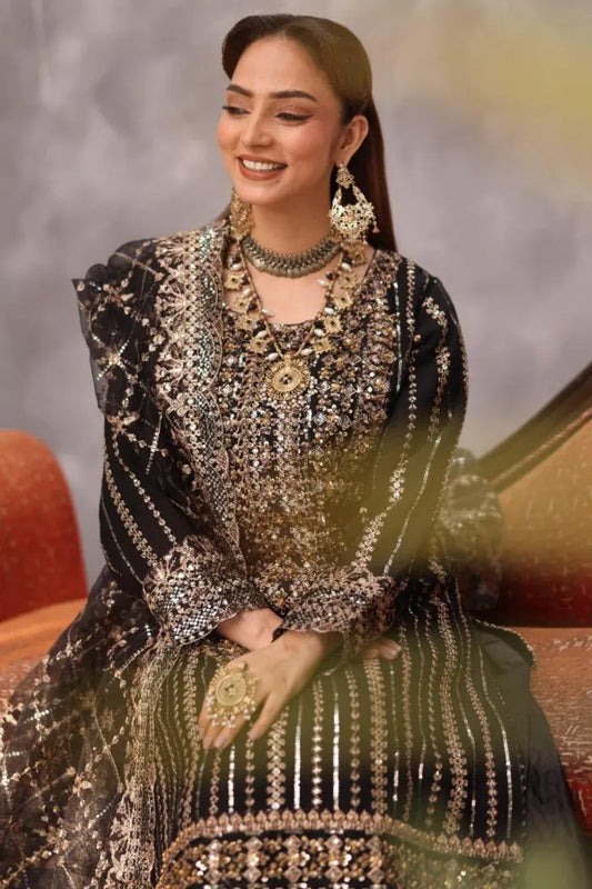 Fancy Pakistani Ladies Suits Motifz 1464 Black