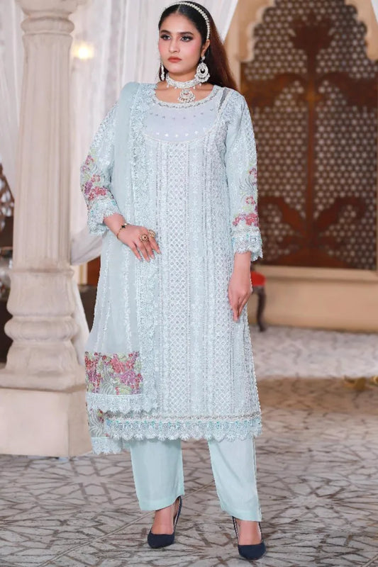 Fancy Ladies Suits Maria B 1464 Aqua