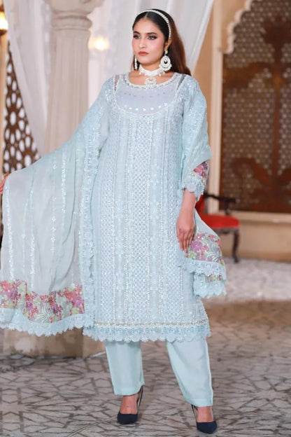 Fancy Ladies Suits Maria B 1464 Aqua