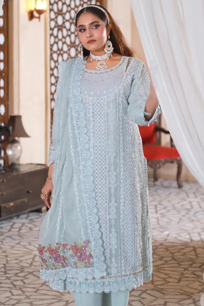 Fancy Ladies Suits Maria B 1464 Aqua