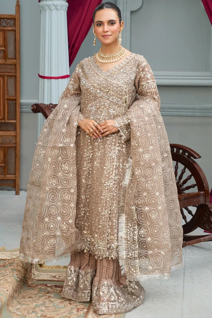 Partywear Chiffon Angrakha Emaan Adeel 1464 Skin